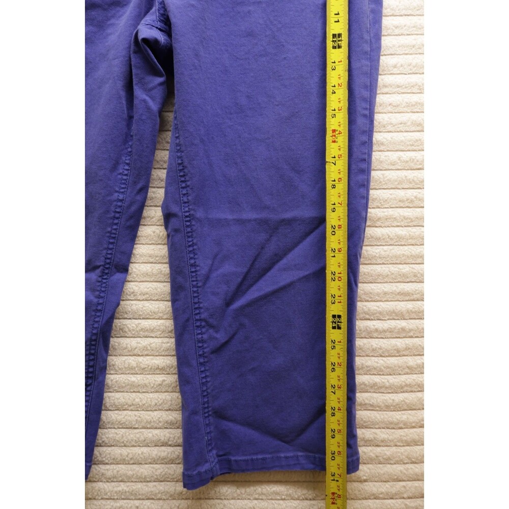 St. Johns Bay Ladies Denim Capri Pants-Bright Blue Size 12 Rare Y2K Casual Party - Picture 4 of 7